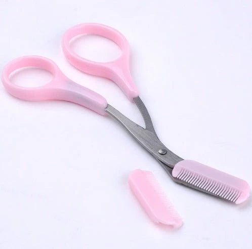 Beauty tools eyebrow scissors with eyebrow comb