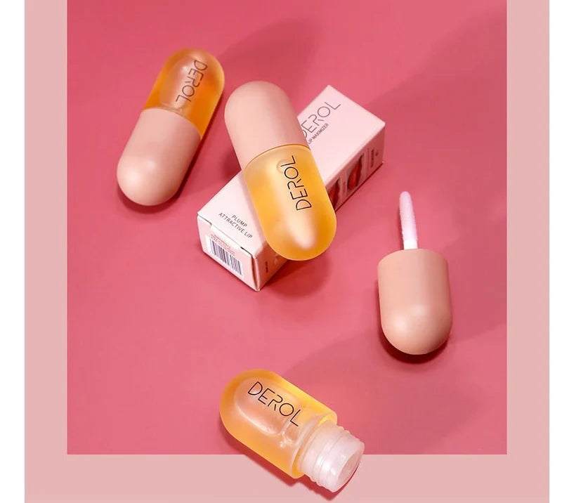 Lip Plumper Oil Clear Lasting Nourishing Repairing Reduce Lip Fine Line Care Lip Beauty Cosmetic Day Night Instant Volume