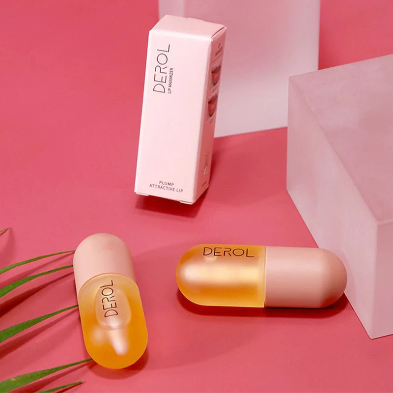 Lip Plumper Oil Clear Lasting Nourishing Repairing Reduce Lip Fine Line Care Lip Beauty Cosmetic Day Night Instant Volume